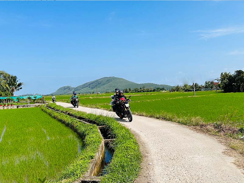 Motorbike Ride Through Rural Landscapes